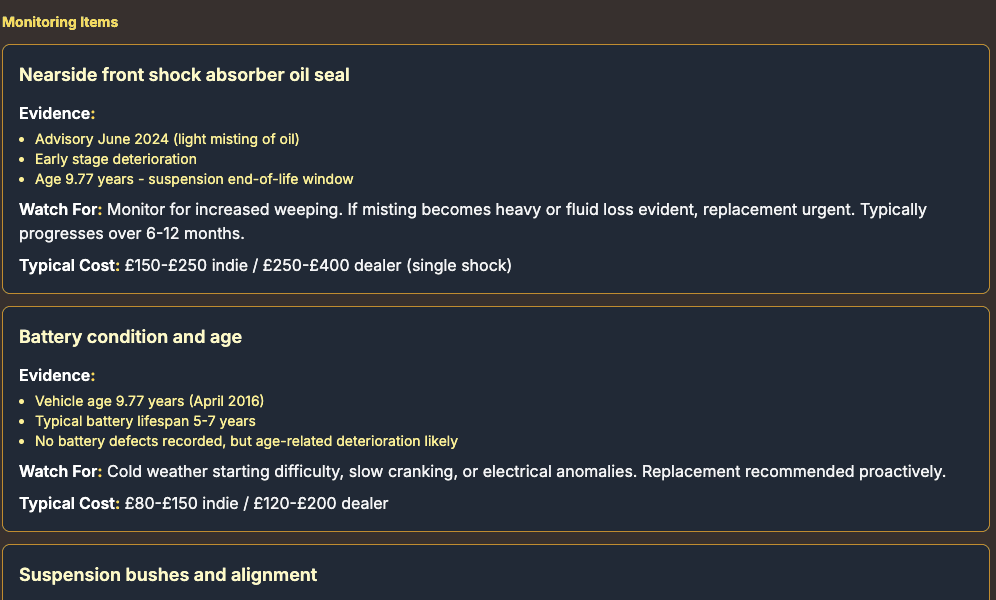 Monitoring Items - AI Report Example